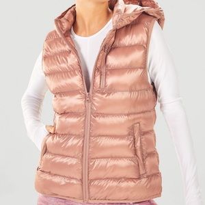 Fabletics | Pink Puffer Vest NWOT